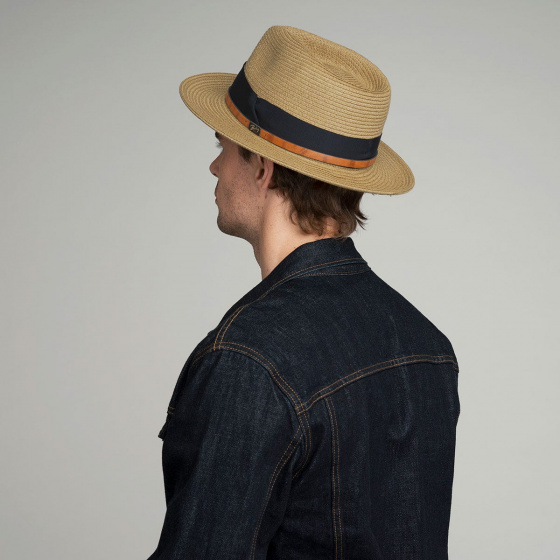 Bailey Denney Fedora Hat Paper Straw Latte