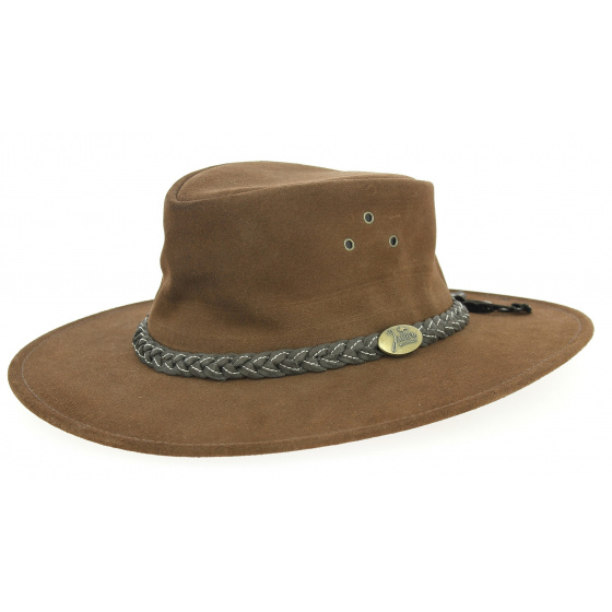 Copy of Brown Wallaroo Leather Hat - Jacaru