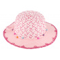 Children's Monaco Pink Wide Brim Hat - Traclet