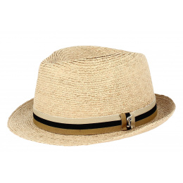 San Fernando Natural Straw Trilby Hat - Fléchet