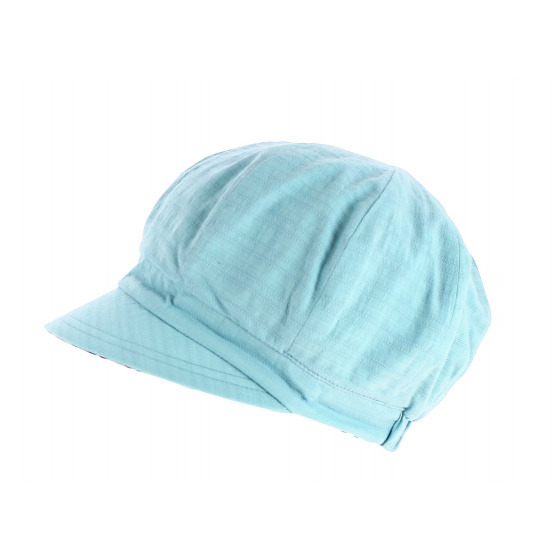 Reversible Cubes Cotton Newsboy Cap - Traclet