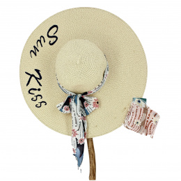 Sun Kiss straw wide-brimmed hat - Traclet