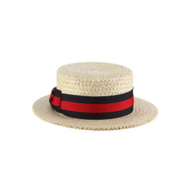 Straw boater hat