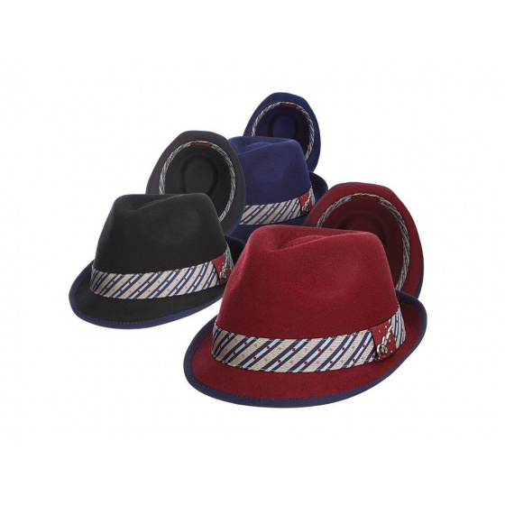 Chapeau Trilby Ringo Bordeaux