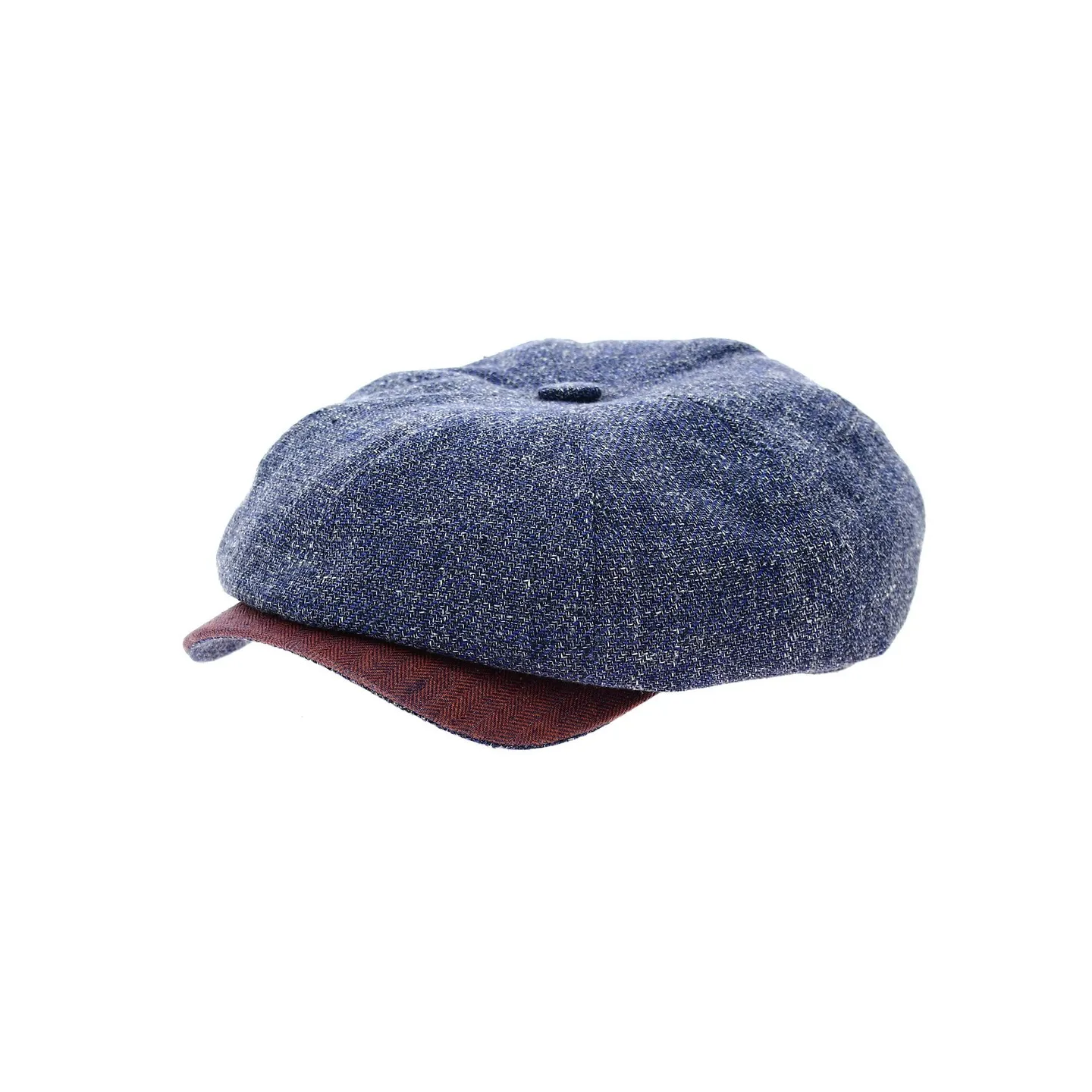 Annecy Eight Panel Cap in blue and red Reference: 11816 | Traclet Hat Shop