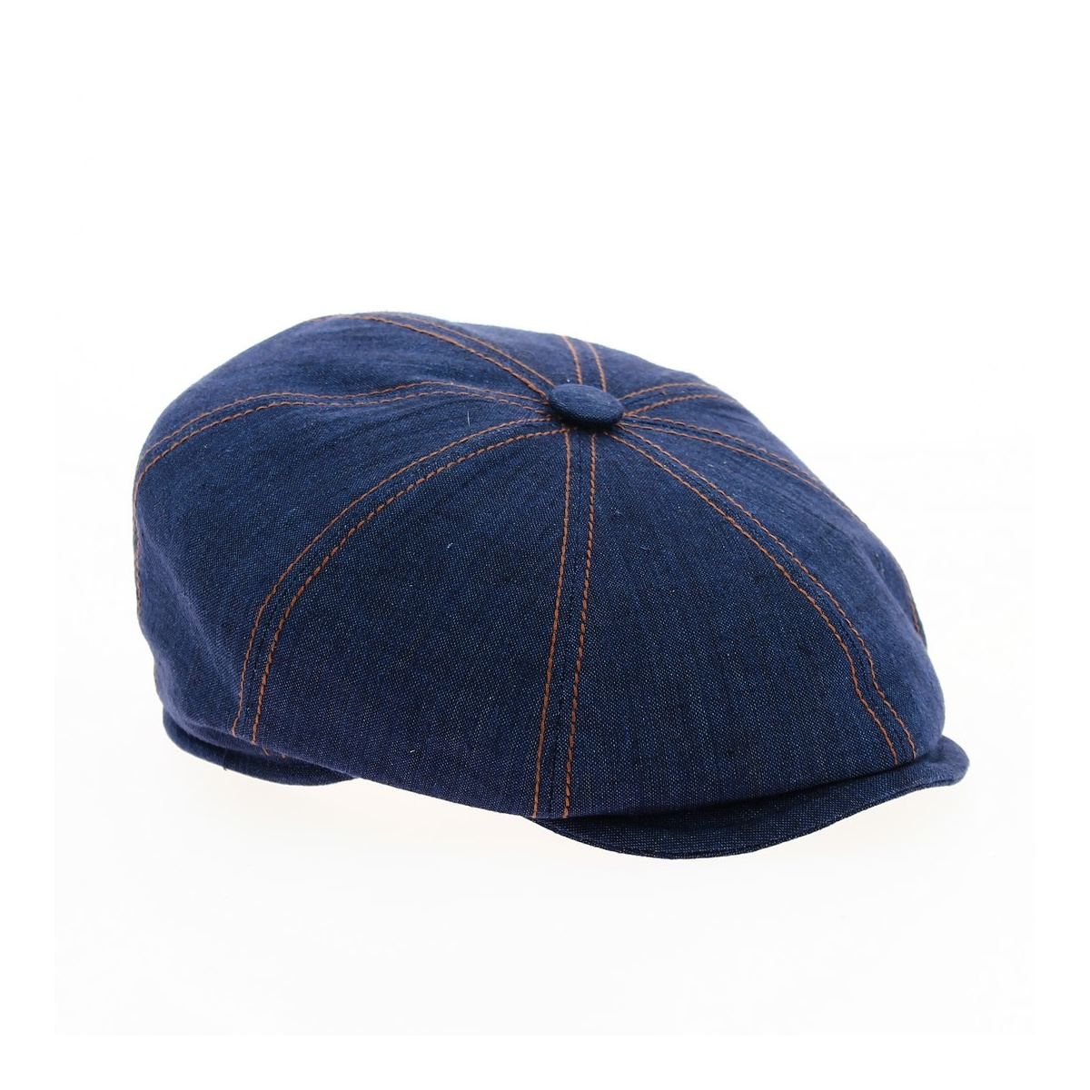 Annecy Eight-sided cap navy blue Reference : 11819 | Chapellerie Traclet
