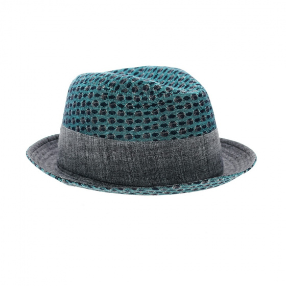 Green and Gray Trilby Hat - Alfonso D'Este