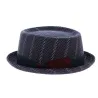 Chapeau Pork pie Noir Roma Reference : 11809 | Chapellerie Traclet