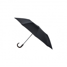 Parapluie pliant medium poignée bois courbe - Piganiol