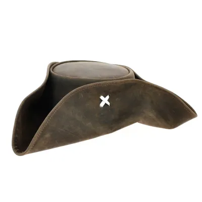 leather tricorn hat - buy leather tricorn Reference: 1409 | Traclet Hat Shop