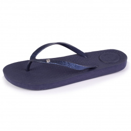 Women's Navy Clara Flip Flops - Isotoner