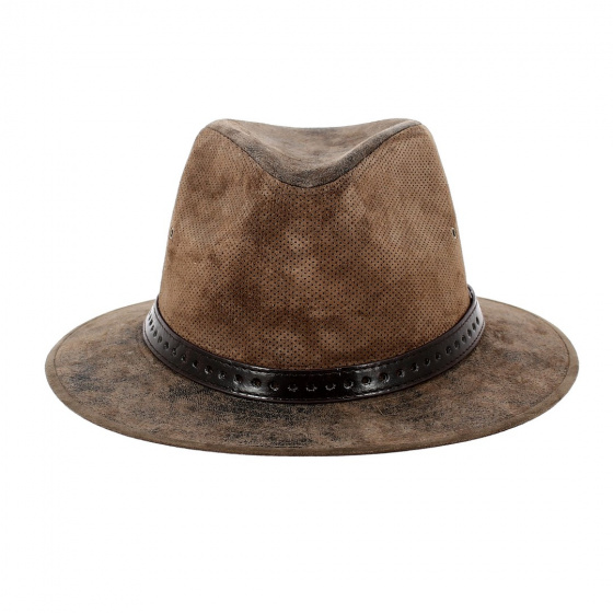 Kenya Leather Traveller Hat - Aussie Apparel