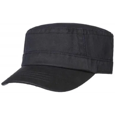 Black Cotton Army Cap Stetson Reference: 11875 | Chapellerie Traclet