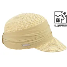 Casquette Paille Naturelle Coloris Lin - Seeberger Reference : 2656 | Chapellerie Traclet