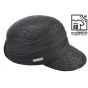 Black Natural Straw Cap - Seeberger