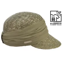 Casquette Paille Naturelle Sable - Seeberger Reference : 6833 | Chapellerie Traclet