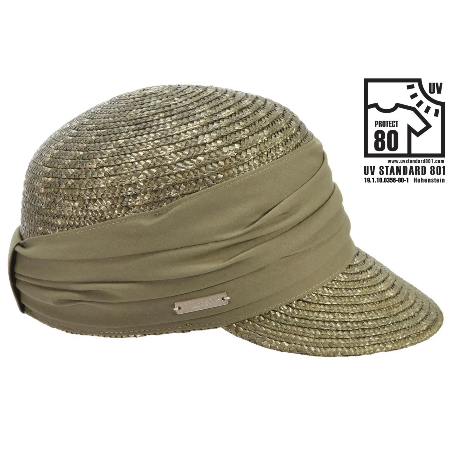 Casquette Paille Naturelle Sable - Seeberger Reference : 6833 | Chapellerie Traclet
