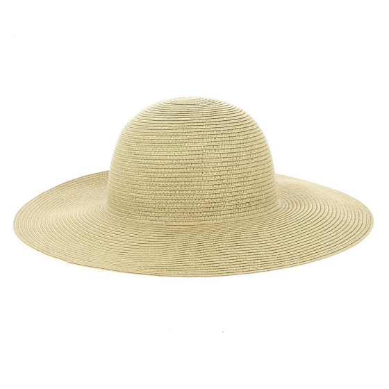 Anita Beige Wide-Brimmed Hat - Fléchet