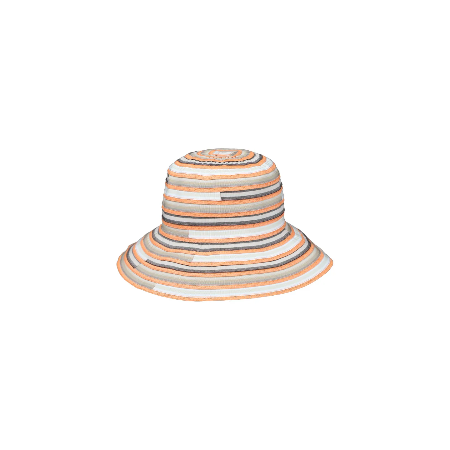 Capeline Nathalie Orange En Tissu - Traclet Reference : 11918 | Chapellerie Traclet