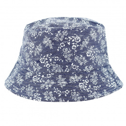 Denim Flowers Bucket Hat - Traclet