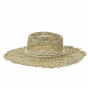Samira Natural Straw Fedora Hat - Traclet