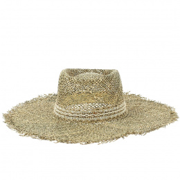 Samira Natural Straw Fedora Hat - Traclet