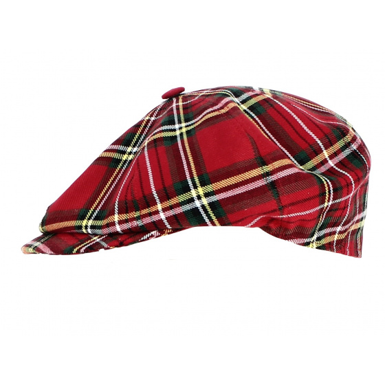 Casquette Irlandaise à Carreaux Rouge - Traclet Casquette Irlandaise à Carreaux Rouge - Traclet