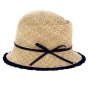 Stéphania Cloche Hat Straw Raphia - Traclet