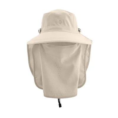 Casquette cache nuque - cache visage  Beige coolibar Reference : 11982 | Chapellerie Traclet