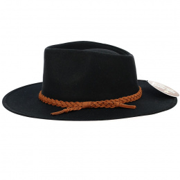 Traveller Whitfield Hat Black - Aussie Apparel