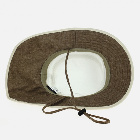 Beige Traveller Hat with Neck Guard - Soway