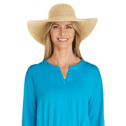 Wide-Brimmed Capeline Clara Beige - Coolibar