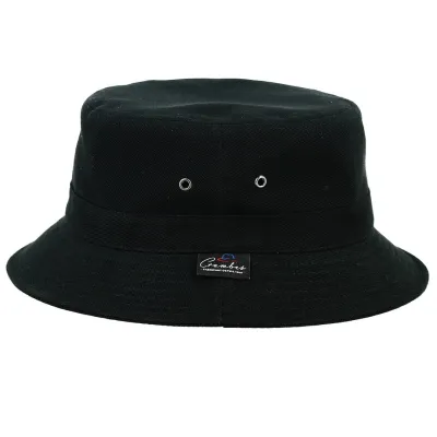 Black Cotton Davos Bucket Hat - Crambes Reference: 12001 | Traclet Hat Shop