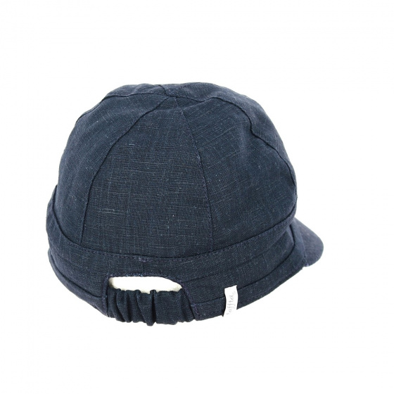 Casquette Grande Visière Enuko Lin Bleu Marine - Traclet