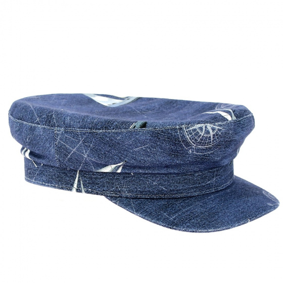Blue Sailing Boat Marine Cap - City Sport Blue Sailing Boat Marine Cap - City Sport