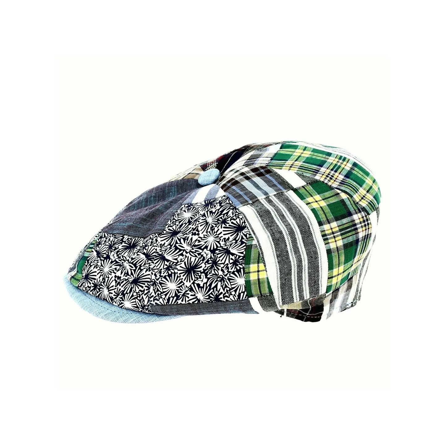 Frederique Traclet Eight-Panel Patchwork Cap Reference: 12008 | Chapellerie Traclet