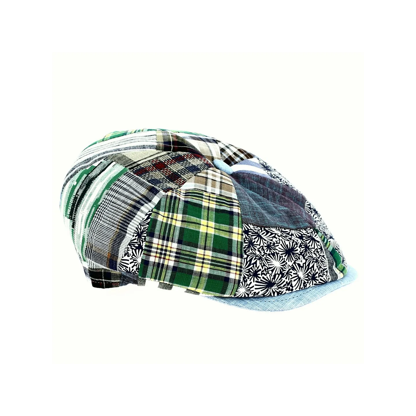 Frederique Traclet Eight-Panel Patchwork Cap Reference: 12008 | Chapellerie Traclet