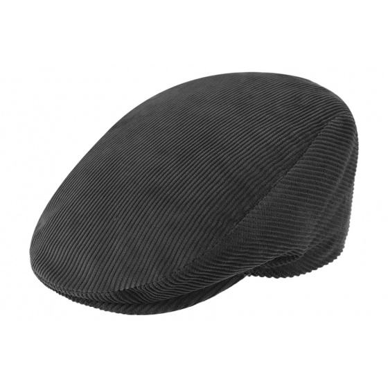 Gray Velvet Flat Cap