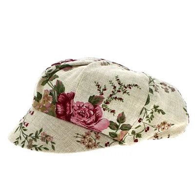 Anastasia Floral Newsboy Cap - Traclet Reference: 12019 | Traclet Hat Shop