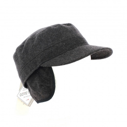 Brown Gore-Tex Army Cap with Ear Flaps - Bugatti