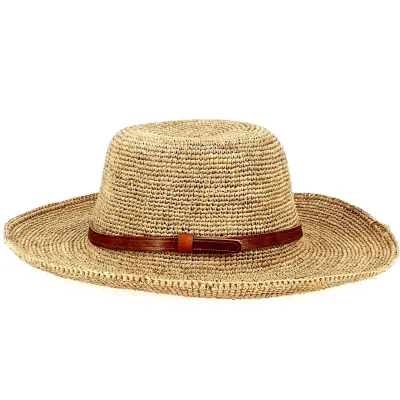 Tulear Natural Raffia Wide-Brimmed Hat - Traclet Reference: 12037 | Traclet Hat Shop
