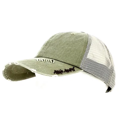 Casquette Baseball Kaki Scratched - Aussie Apparel Reference : 12043 | Chapellerie Traclet