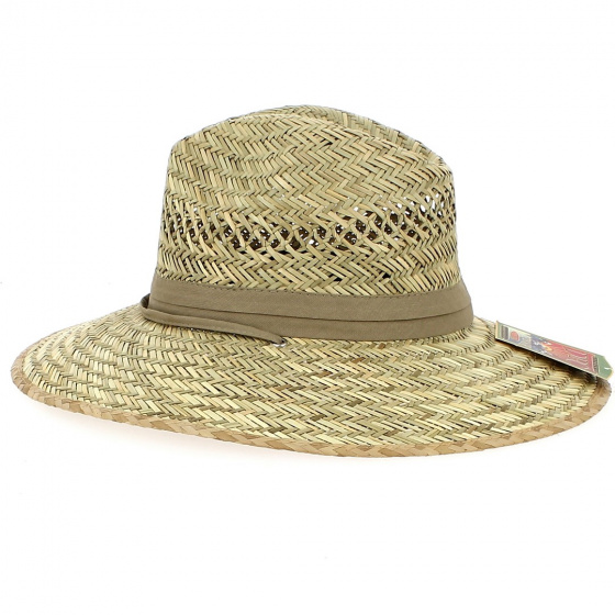Chapeau Traveller Columbia Paille Ruban Beige - Dorfman Pacific Co Chapeau Traveller Columbia Paille Ruban Beige - Dorfman Pacific Co