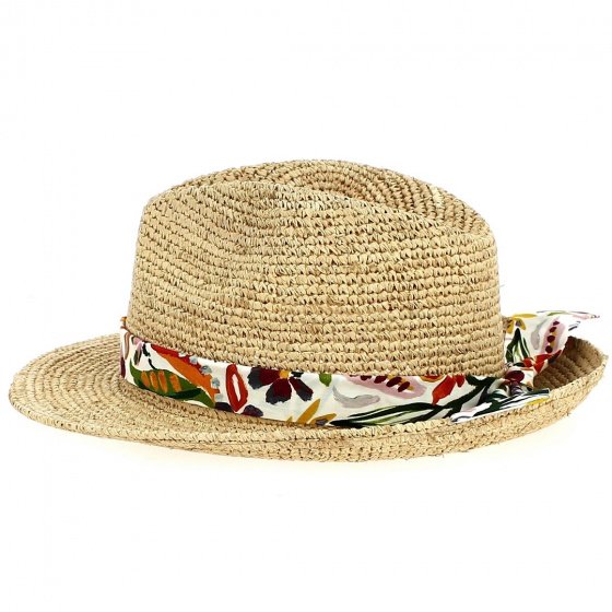 Camarilla Raffia Fedora Hat - Traclet