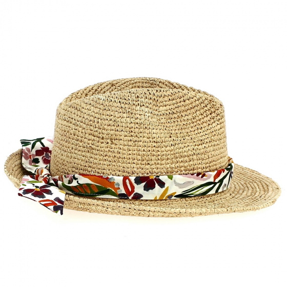 Chapeau Fedora Camarilla Raphia - Traclet