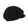 Casquette Gavroche Hors série Lin Noir  - MTM Reference : 12071 | Chapellerie Traclet