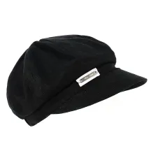 Casquette Gavroche Hors série Lin Noir  - MTM Reference : 12071 | Chapellerie Traclet
