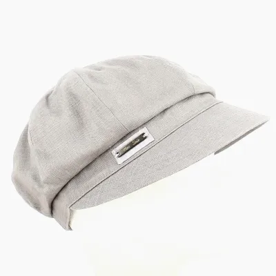 Casquette Gavroche Hors série Lin Taupe  - MTM Reference : 12072 | Chapellerie Traclet