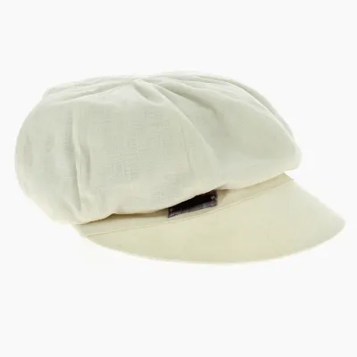 Newsboy Cap Limited Edition Natural Linen - MTM Reference: 12073 | Traclet Hat Shop
