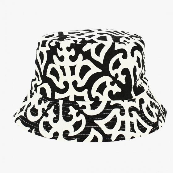 Black and White Baroque Bucket Hat - Traclet